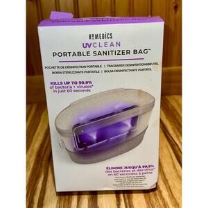 HoMedics UV Clean Portable Sanitizer Bag Kills 99.9%Bacteria